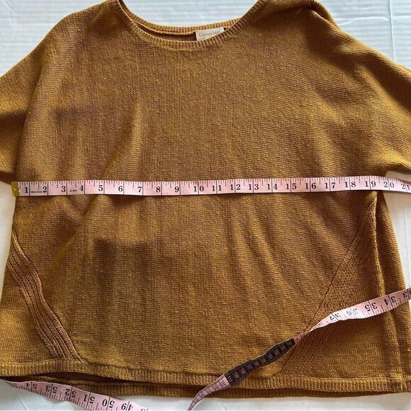 Garnet Hill Two-Piece Sweater Set in Mustard Yellow | Size S - Picture 13 of 16
